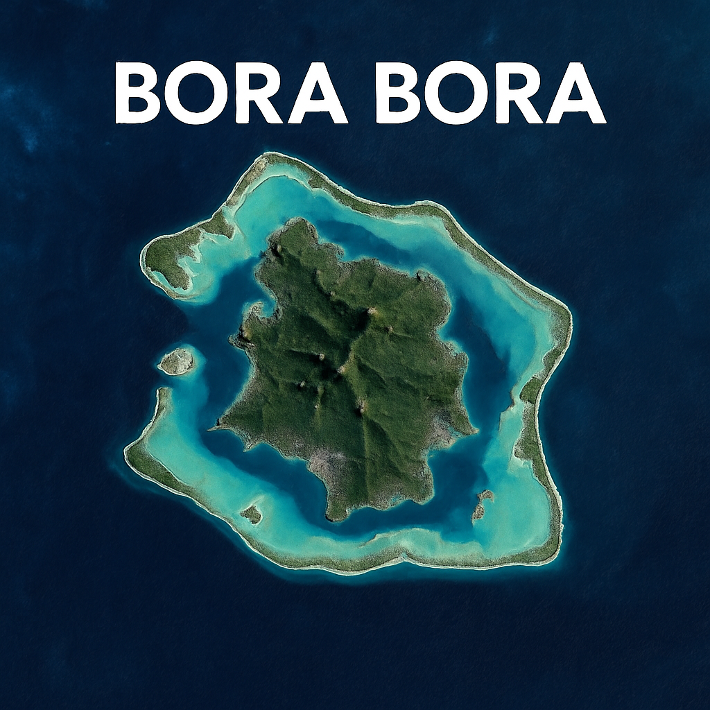 Mapa de Bora Bora