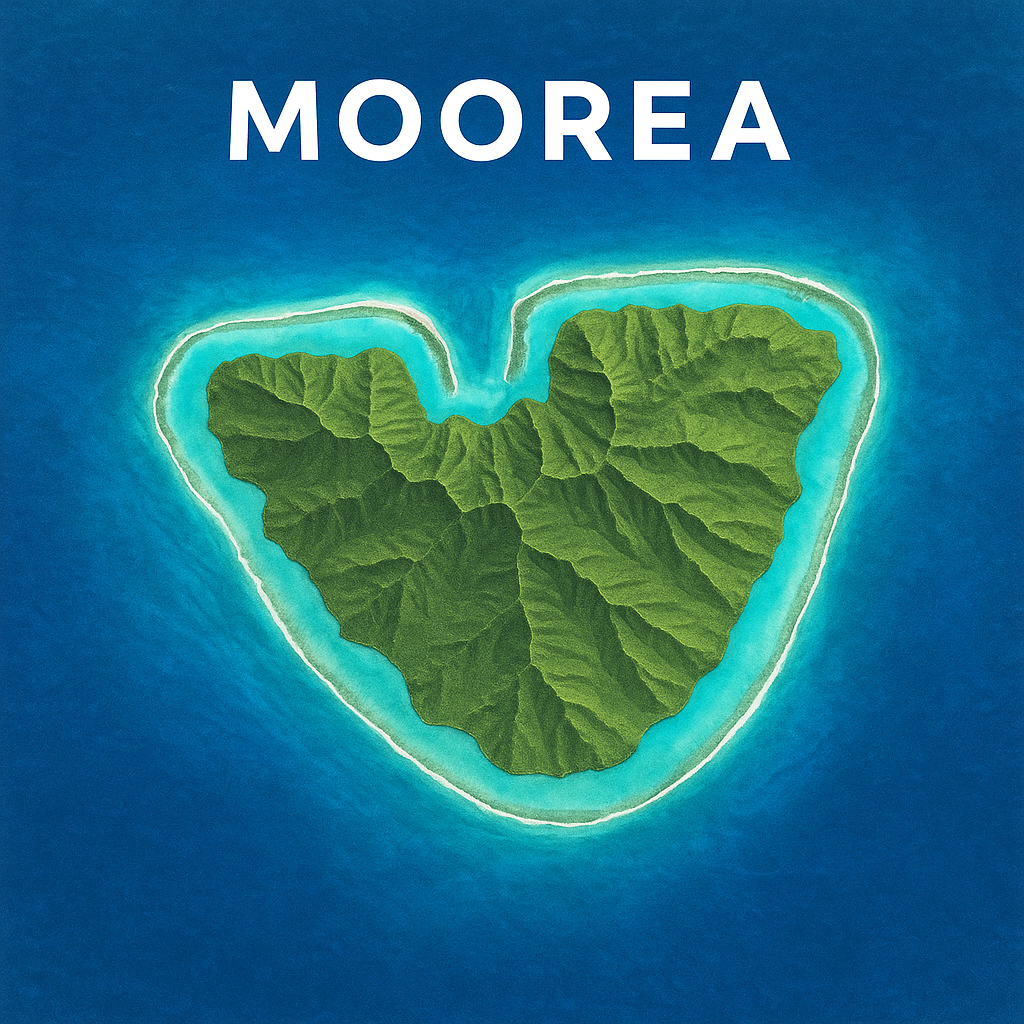 Mapa de Moorea