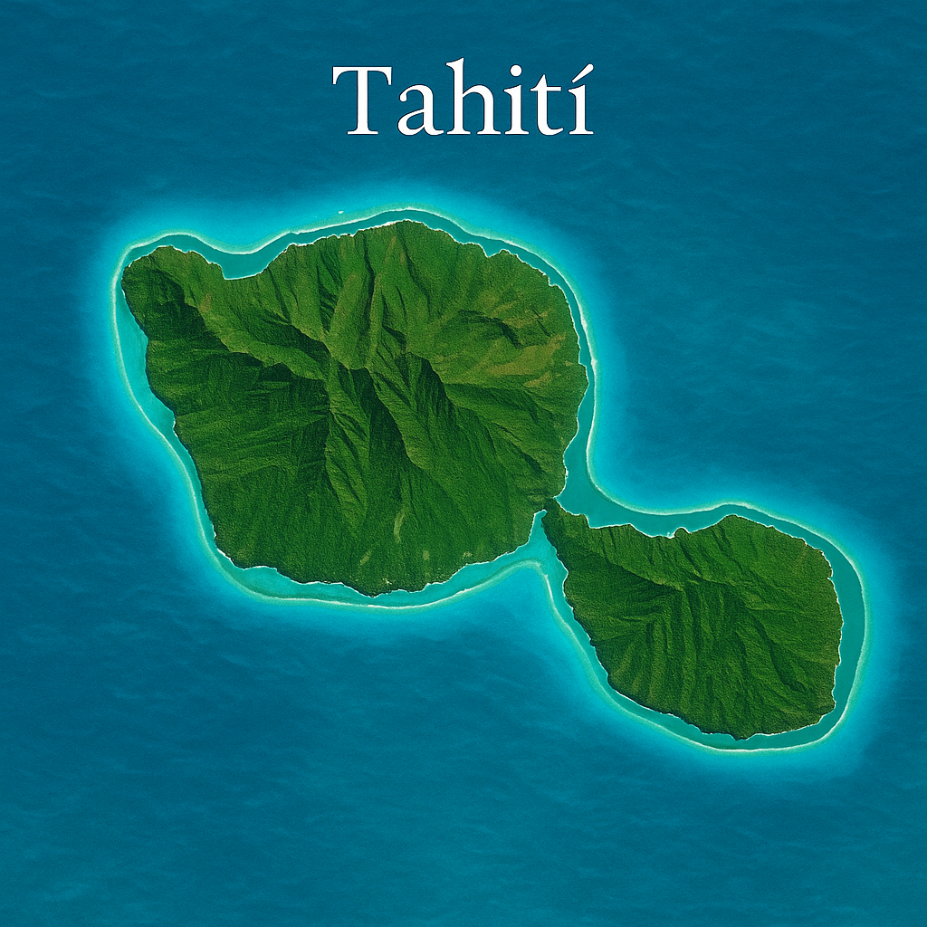 Mapa de Tahití