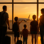 Familia viajera de Pasaporte Para Cinco preparando viajes por el mundo