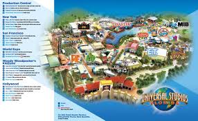 Mapa oficial Universal Studios Florida