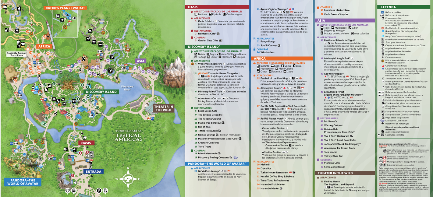 Mapa Disney Animal Kingdom
